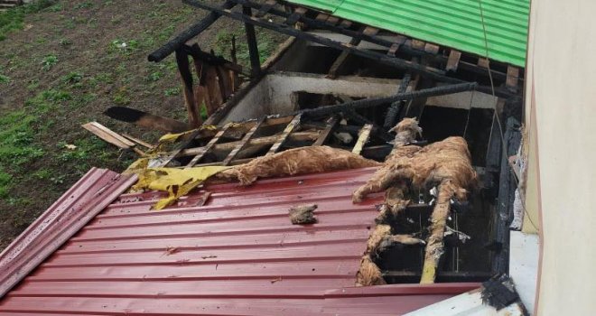 Çampınar köyünde evin bitişiğindeki müştemilatta çıkan yangın korkuttu 