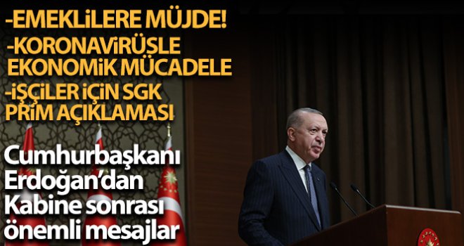 Cumhurbaşkanı Erdoğan'dan kritik açıklamalar.....