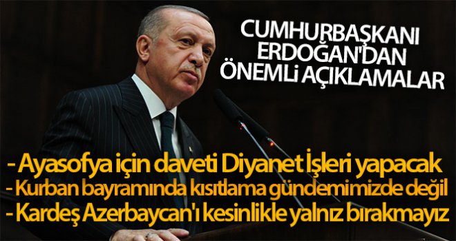 Cumhurbaşkanı Erdoğan'dan önemli açıklamalar!...