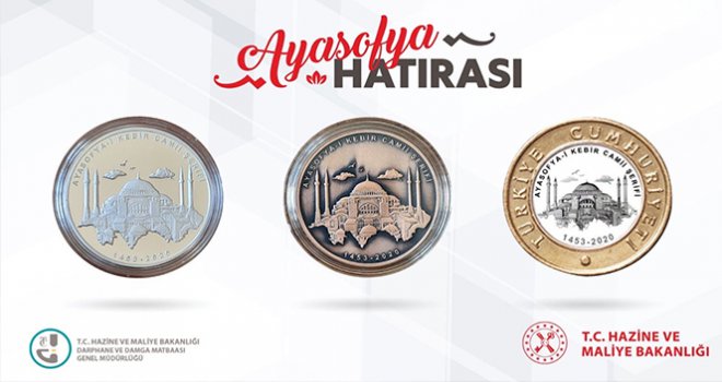 Darphaneden Ayasofya Hatıra Paraları