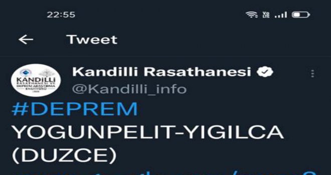 Deprem ilimizde de hissedildi .....