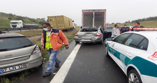 Dinlenme tesisinden kaçırdığı tırla kaza yapan şahıs yakalandı