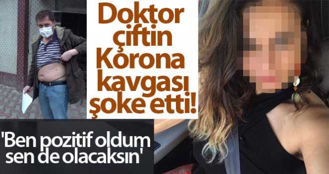 Doktor karı-kocanın 'korona' tartışması karakolda bitti