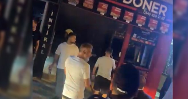 Dönerci dükkanında baca yangını