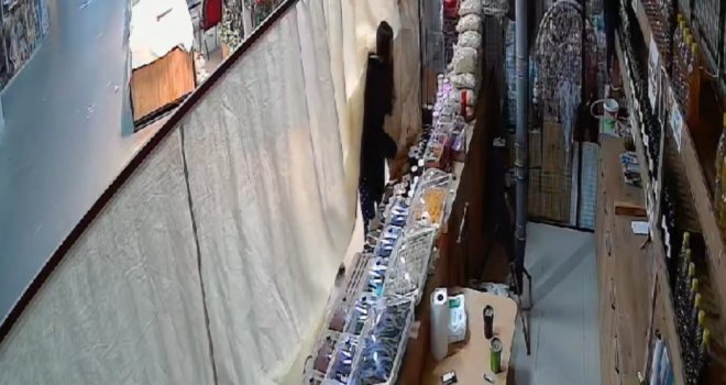 Elini kolunu sallayarak hırsızlık yaptı....