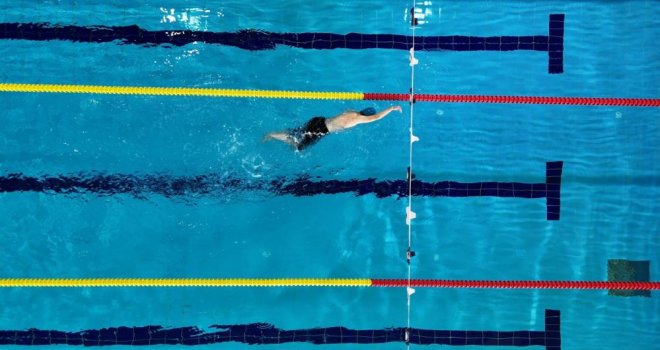 Görme engelli gencin hedefi milli sporcu olup, Avrupa'da Türk bayrağını dalgalandırmak
