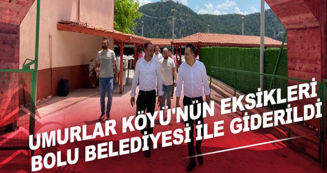 Göynük Umurlar Köyü’nün eksikleri Bolu Belediyesi ile giderildi