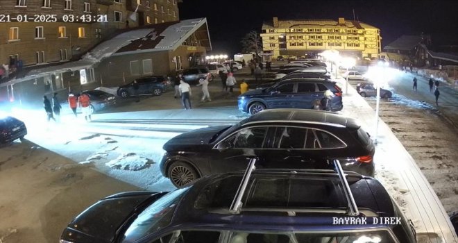 Grand Kartal Otel yangınının ölüm kalım savaşı kamerada