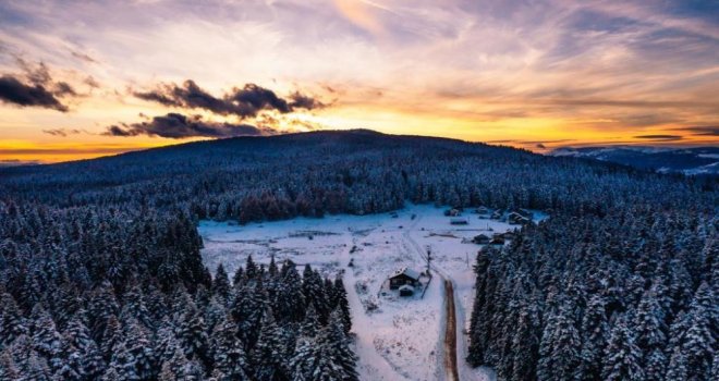 Hayran bırakan kar manzarası…..