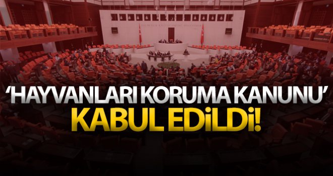 Hayvanları Koruma Kanunu teklifi komisyonda kabul edildi
