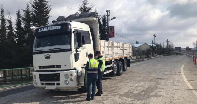 Jandarma havadan karadan denetim yaptı