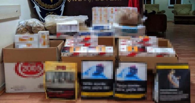 Kaçak tütün ve makaron dağıtan 3 kişi gözaltına alındı
