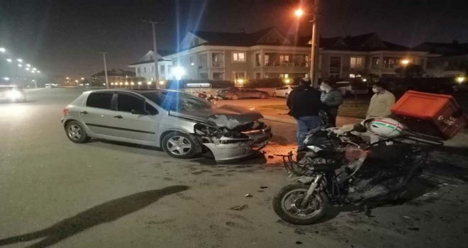 Kazada ağır yaralandı yoğun bakımda yer olmayınca Bolu’ya sevk edildi