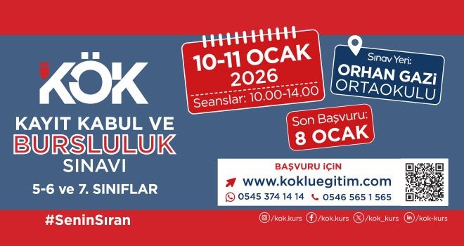 KÖK Kurs’tan Başarıya Açılan Kapı: Bursluluk Sınavı Başvuruları Başladı!