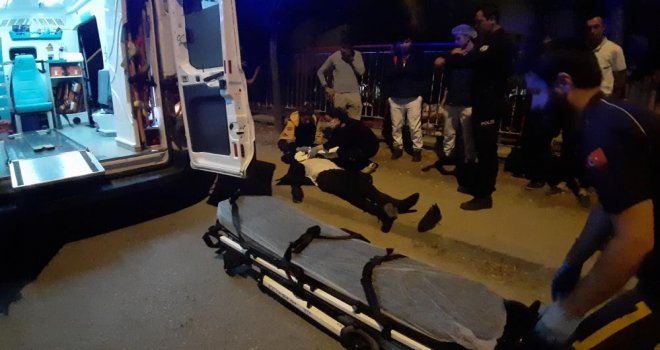 Köpeğe çarpan motosiklet devrildi, sürücü yaralandı