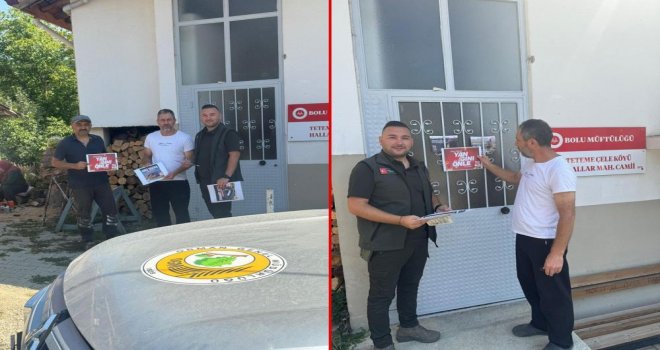 Köy köy dolaşıp orman yangını uyarısı yaptılar....