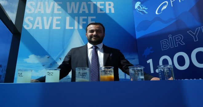 Kullanıp arıttıkları suda Japon balığı besliyorlar