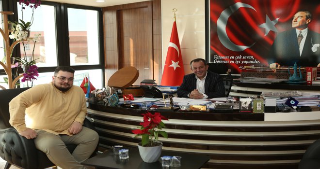 MasterChef Eray’dan Başkan Özcan’a teşekkür ziyareti