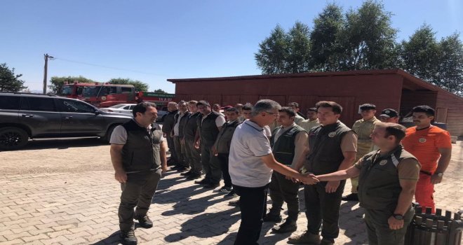 Orman Bölge Müdürü Şentürk, en çok örtü yangınının çıktığı ilçeye gitti