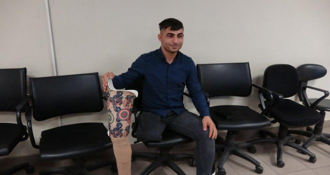 Protez bacağı enkazda kalmıştı, Bolu'da yenisi takıldı