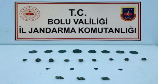 Roma ve Bizans dönemine ait 24 adet tarihi eser yakalandı: 2 gözaltı