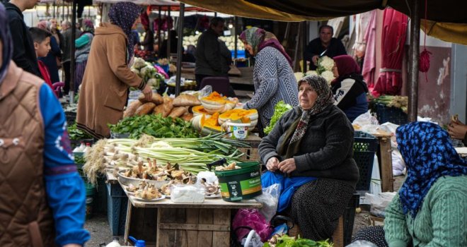 Sabriye teyzenin kanlıca mantarı mesaisi