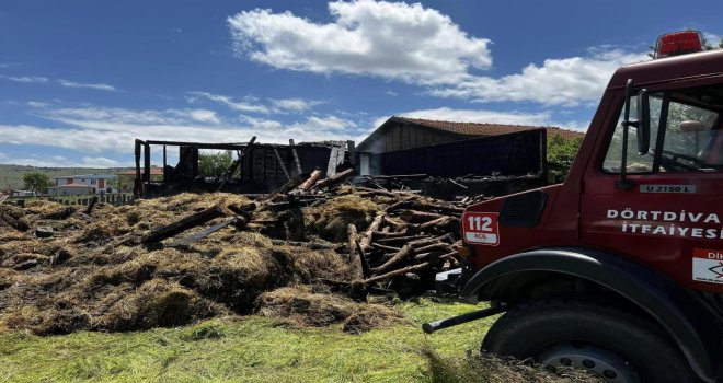 Samanlık küle döndü......