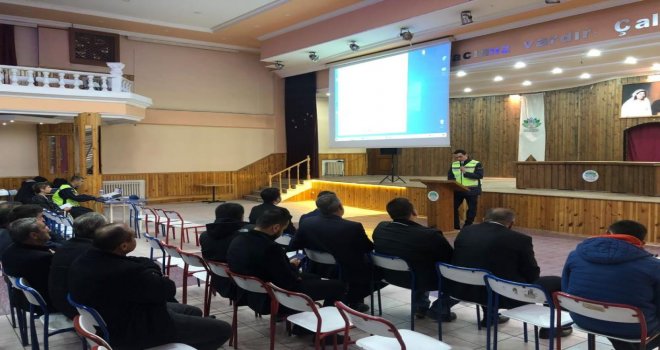 Servis şoförlerine özel seminer......