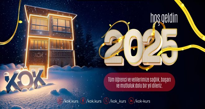 Tüm öğrenci ve velilerimize sağlık, başarı ve mutluluk dolu bir yıl dileriz. / KÖK KURS