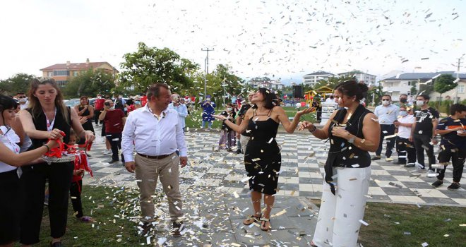 Şevval Şam adını taşıyan parkın açılışını yaptı 