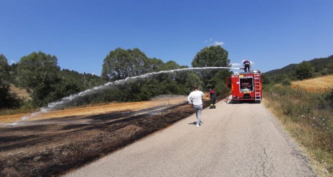 Sigara izmaritinden çıkan yangın kısa sürede söndürüldü 