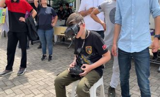 13 yaşındaki öğrencilerin hedefi Teknofest'te şampiyon olmak.......