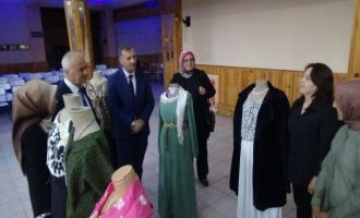 5 aylık kursu başarıyla tamamlayan maharetli kadınlar ürünlerini sergiledi