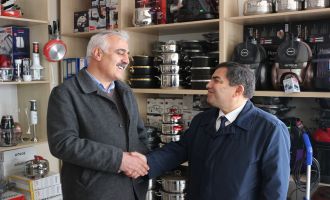 AHMET ÖRNEKBAŞ YUKARI ÇARŞI ESNAFIYLA BULUŞTU