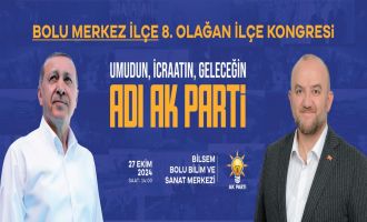 AK PARTİ MERKEZ İLÇE KONGRESİ 27 EKİM PAZAR GÜNÜ BİLSEM'DE