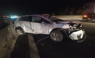 Anadolu Otoyolu'nda iki otomobil çarpıştı: 2 yaralı