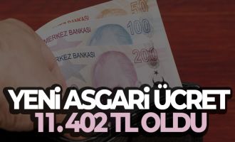 Ara zamla birlikte asgari ücret 11 bin 402 TL oidu