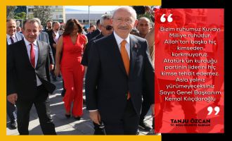 Başkan Özcan; 'Atatürk’ün kurduğu partinin liderini hiç kimse tehdit edemez'