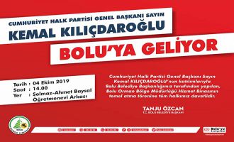 Başkan Özcan Bolu halkını temel atma törenine davet etti