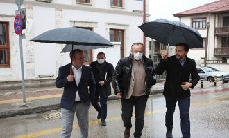 Başkan Özcan, Büyükcami-Gölyüzü-İhsaniye’de inceleme yaptı