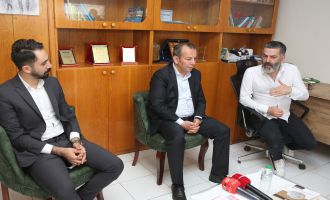 Başkan Özcan, cami bağış kampanyası hakkında gazetecileri ve muhtarları bilgilendirdi