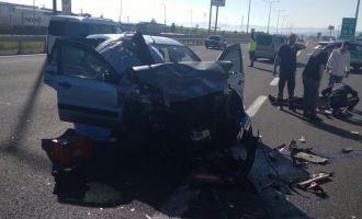 Bayram yolunda feci kaza: 1 ölü, 6 yaralı....