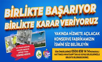 Bolu Belediyesi konserve fabrikasının ismi anketle belirlenecek