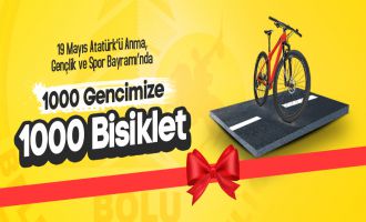 Bolu Belediyesi’nden 1000 öğrenciye hediye bisiklet