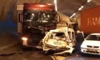 Bolu Dağı Tünelinde zincirleme kaza, çok sayıda yaralı var