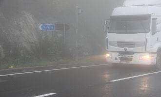 Bolu dağında göz gözü görmedi …