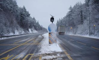 Bolu Dağı'nda hafif kar yağışı etkili oluyor.....