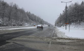 Bolu Dağı’nda kar kalınlığı 20 santimetreye ulaştı
