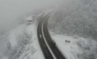 Bolu dağında masalsı görüntüler…