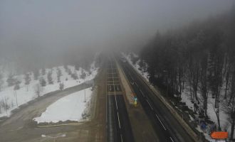 Bolu Dağı’nda yoğun sis havadan görüntülendi